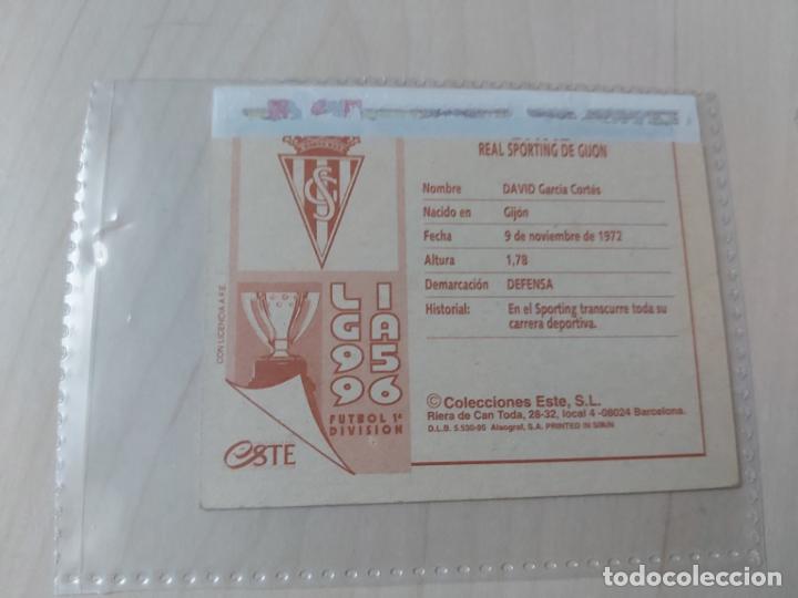 Cromos de f&uacute;tbol: COMPLETA TU ALBUM ESTE 95 96 BAJA DAVID - VENTANILLA - - Foto 2