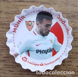 Figurine di Calcio: N&ordm; 34 MUNIR SEVILLA FC GREFUCHAPA GREFULIGA MAXI GREFUSA 2019 2020 19 20