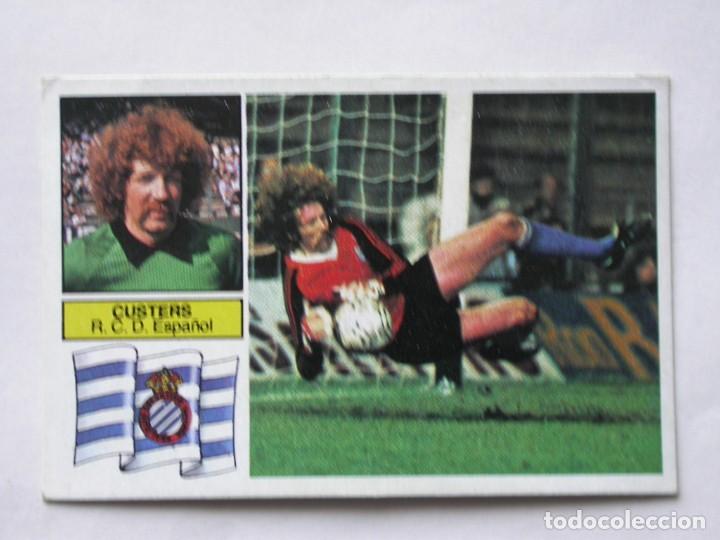 Cromos de f&uacute;tbol: CUSTERS (BAJA) DEL ESPA&Ntilde;OL DE EDICIONES ESTE 82-83, NUNCA PEGADO (C) - Foto 1