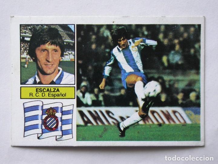 Cromos de f&uacute;tbol: ESCALZA DEL ESPA&Ntilde;OL DE EDICIONES ESTE 82-83, NUNCA PEGADO (C) - Foto 1