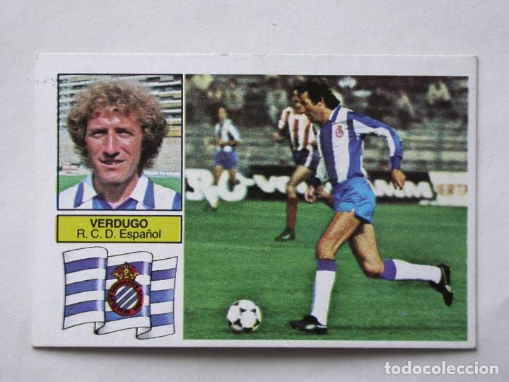 Cromos de f&uacute;tbol: VERDUGO DEL ESPA&Ntilde;OL DE EDICIONES ESTE 82-83, NUNCA PEGADO (C) - Foto 1