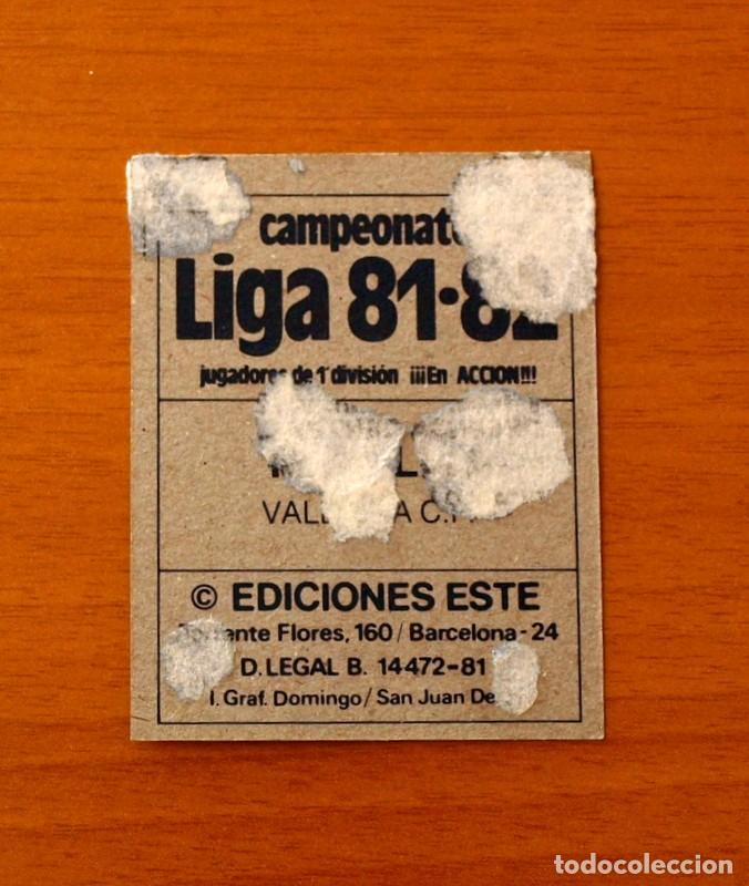 Cromos de f&uacute;tbol: Valencia - Tendillo - Ediciones Este 1981-1982, 81-82 - Foto 2