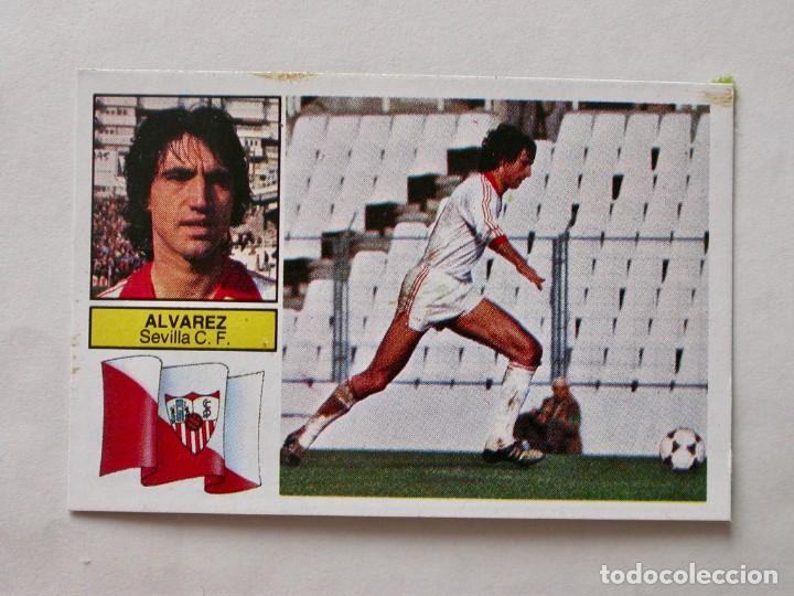 Cromos de f&uacute;tbol: &Aacute;LVAREZ DEL SEVILLA DE EDICIONES ESTE 82-83, DESPEGADO (C) - Foto 1