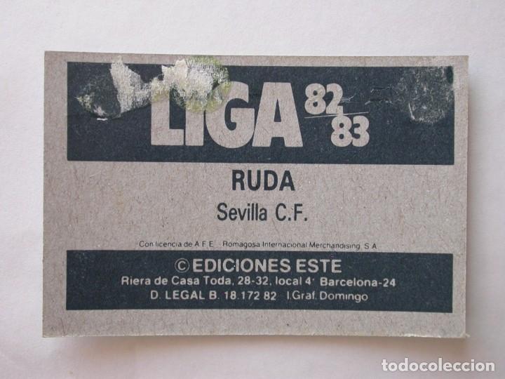 Cromos de f&uacute;tbol: RUDA DEL SEVILLA DE EDICIONES ESTE 82-83, DESPEGADO (C) - Foto 2