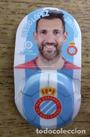 Fu&szlig;ball-Sticker: DIEGO L&Oacute;PEZ RCD ESPANYOL ESPA&Ntilde;OL GREFUCHAPA GREFULIGA GREFUSA 2018 2019 18 19
