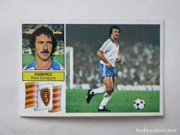 Cromos de f&uacute;tbol: RAM&Iacute;REZ UF 14 DEL ZARAGOZA VERSI&Oacute;N B DE EDICIONES ESTE 82-83, NUNCA PEGADO (C) - Foto 1