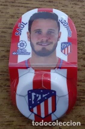 Cromos de f&uacute;tbol: SA&Uacute;L ATL&Eacute;TICO MADRID GREFUCHAPA GREFULIGA GREFUSA 2018 2019 18 19