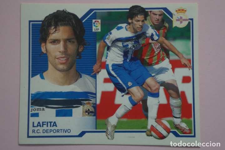 Fu&szlig;ball-Sticker: CROMO DE FUTBOL LAFITA DEL DEPORTIVO LA CORU&Ntilde;A SIN PEGAR LIGA ESTE 2007-2008/07-08