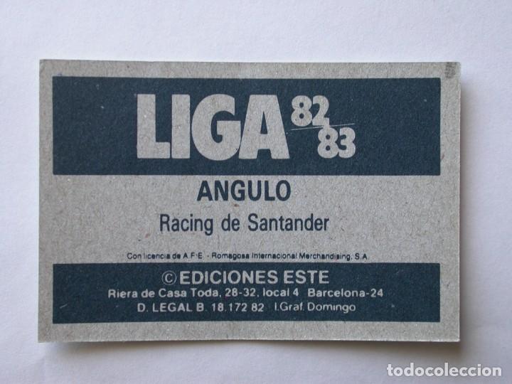 Cromos de f&uacute;tbol: ANGULO DEL RACING VERSI&Oacute;N A DE EDICIONES ESTE 82-83, NUNCA PEGADO (C) - Foto 2