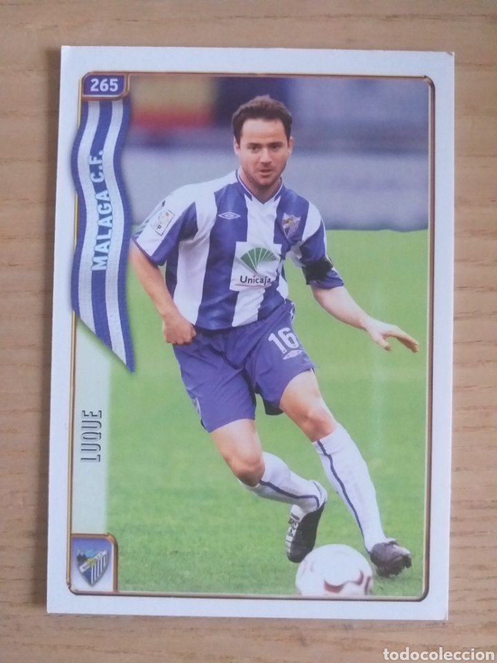 Figurine di Calcio: F&Uacute;TBOL CROMO N&ordm; 265 LUQUE M&Aacute;LAGA C.F. MUNDICROMO 2004 2005 04-05