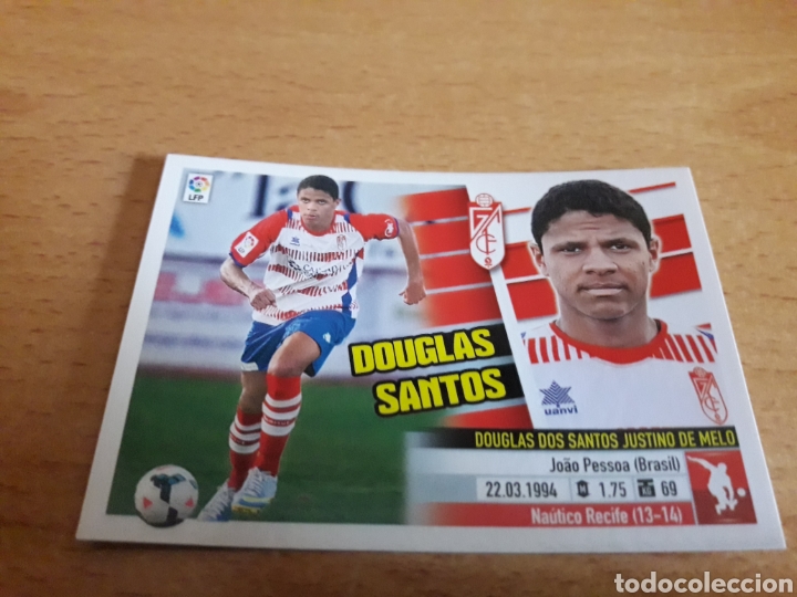 Cromos de f&uacute;tbol: Douglas Santos coloca Granada liga 2013 2014 13 14 ediciones este