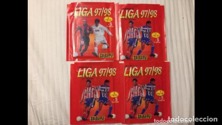 Cromos de f&uacute;tbol: 4 sobres sin panini 97-98 - Foto 1