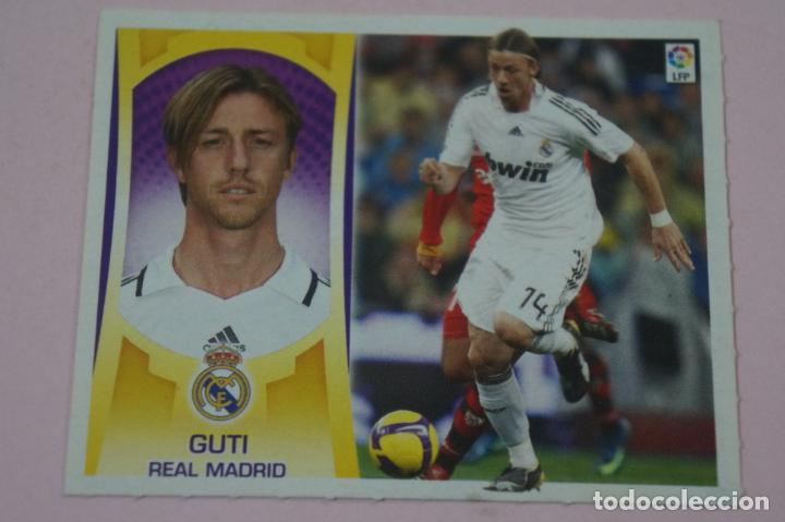 Football Stickers: CROMO DE F&Uacute;TBOL GUTI DEL REAL MADRID C.F. SIN PEGAR LIGA ESTE 2009-2010/09-10