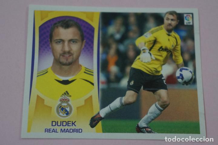 Football Stickers: CROMO DE F&Uacute;TBOL DUDEK DEL REAL MADRID C.F. SIN PEGAR LIGA ESTE 2009-2010/09-10