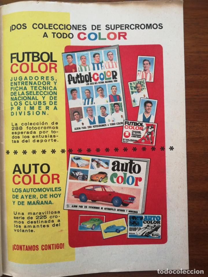 Football Stickers: F&uacute;tbol-Color Bruguera - 1968 - publicidad de la colecci&oacute;n 18,50 x 26,50 cm ( Auto-Color )