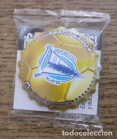 Football Stickers: MANU DEPORTIVO ALAV&Eacute;S GREFUCHAPA GREFULIGA MAXI GREFUSA 2019 2020 19 20 SUPERCHAPA ORO SIN ABRIR