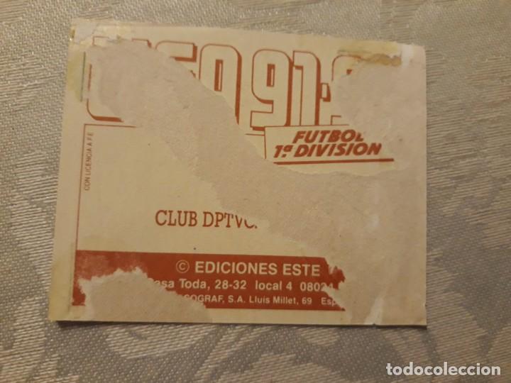 Cromos de f&uacute;tbol: BAJA GILSON LOGRO&Ntilde;ES EDICIONES ESTE 1991 1992 91 92 - Foto 2