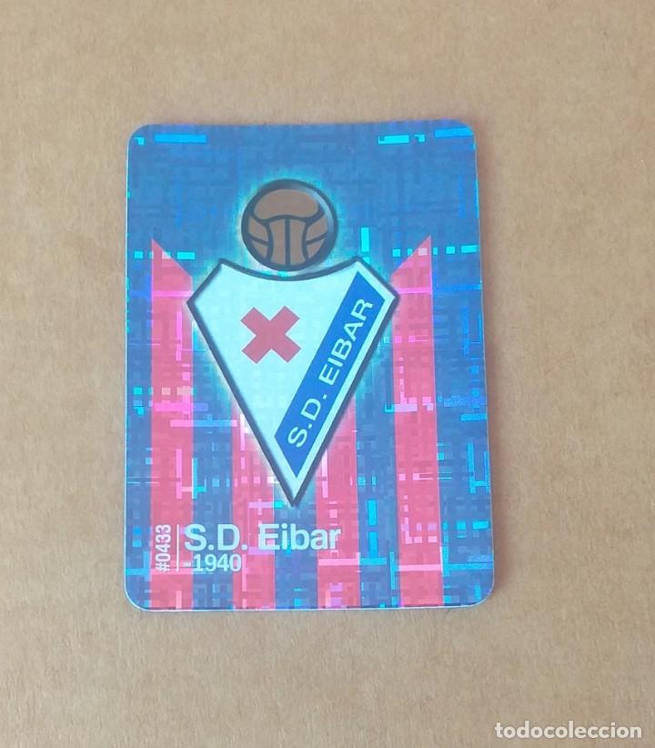 Cromos de F&uacute;tbol: Cromo Escudo E&iacute;bar n&ordm; 433 Brillo Tetris Mundicromo 2015-2016. Nuevo de sobre.