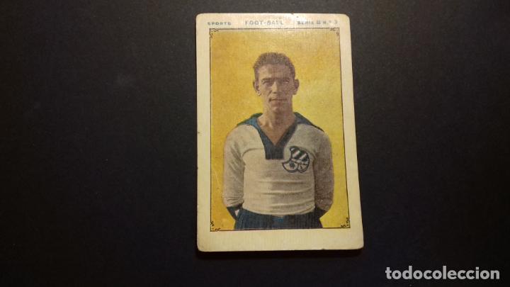 Cromos de f&uacute;tbol: CROMO.FRANCISCO ARTISUS. CLUB EUROPA. SPORTS. FOOT-BALL.Serie B n&ordm;4. CHOCOLATE E. JUNCOSA. A&Ntilde;OS 20.