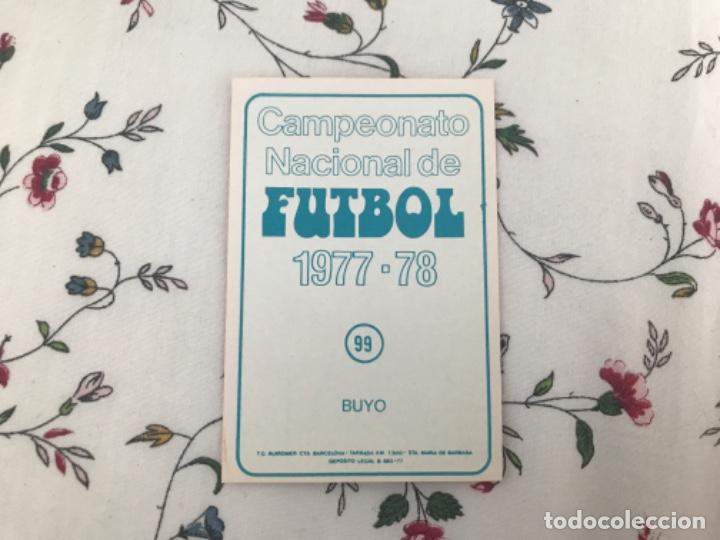 Cromos de f&uacute;tbol: Cromo Buyo - Foto 2