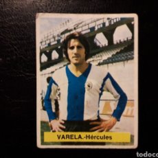 Cromos de Fútbol: VARELA HÉRCULES. ED FINI MA. LIGA 1975-1976. SIN PEGAR. VER FOTOS DE FRONTAL Y TRASERA