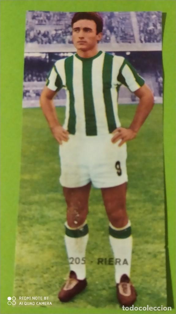 Cromos de F&uacute;tbol: 205 RIERA CORDOBA RUIZ ROMERO 68 69 1968 1969 RECUPERADO
