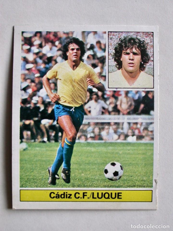 Cromos de f&uacute;tbol: LUQUE DEL C&Aacute;DIZ DE EDICIONES ESTE 81-82, DESPEGADO (C) - Foto 1