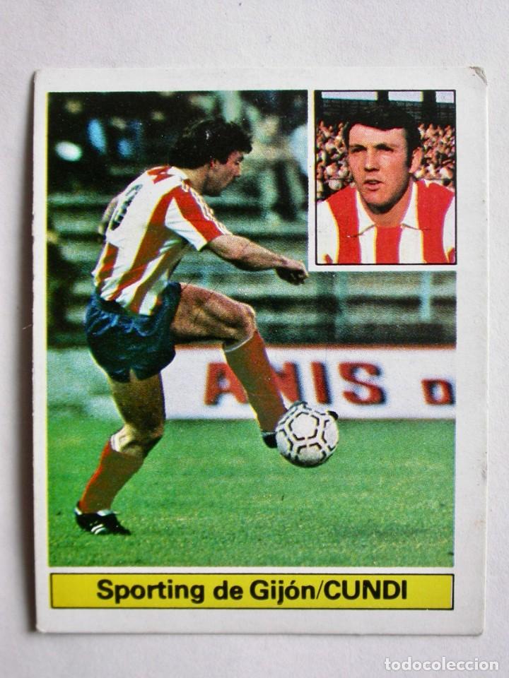 Cromos de f&uacute;tbol: CUNDI DEL SPORTING DE EDICIONES ESTE 81-82, NUNCA PEGADO (C) - Foto 1