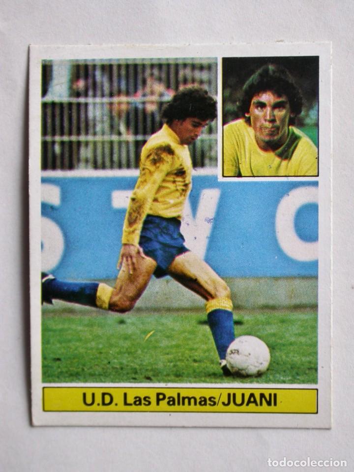 Cromos de f&uacute;tbol: JUANI DE LAS PALMAS DE EDICIONES ESTE 81-82, DESPEGADO (C) - Foto 1