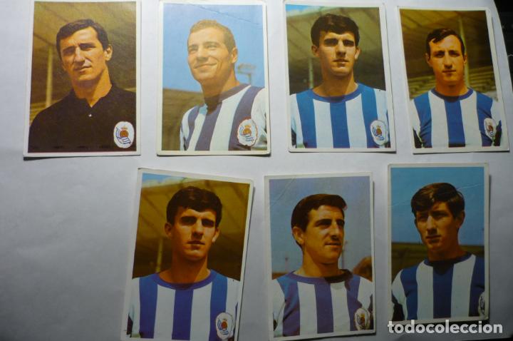 Cromos de f&uacute;tbol: lote cromos futbol-color real sociedad.-edit.bruguera
