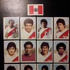 Cromos de Fútbol: 13 CROMOS PERÚ. FHER MUNDIAL ESPAÑA 82. EQUIPO COMPLETO. 1982. DESPEGADOS. FOTOS FRONTAL Y TRASERA
