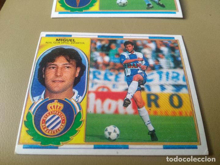 Cromos de f&uacute;tbol: este 96 97 1996 1997 miguel espa&ntilde;ol nunca pegado