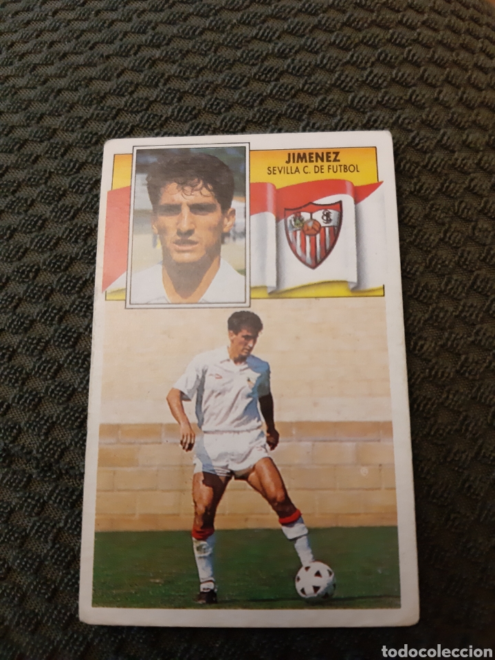 Cromos de f&uacute;tbol: EDICIONES ESTE 90 91 JIM&Eacute;NEZ SEVILLA SIN PEGAR - Foto 1