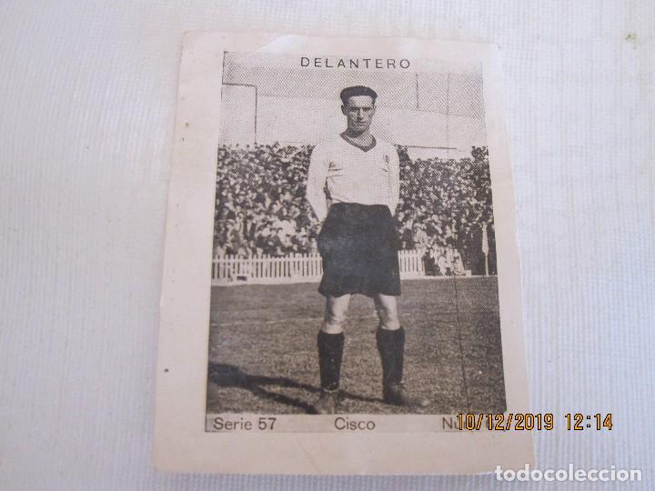 Cromos de f&uacute;tbol: CROMO FUTBOL CUPON PENINSULAR 1932 SERIE 57 CISCO NUMERO 6