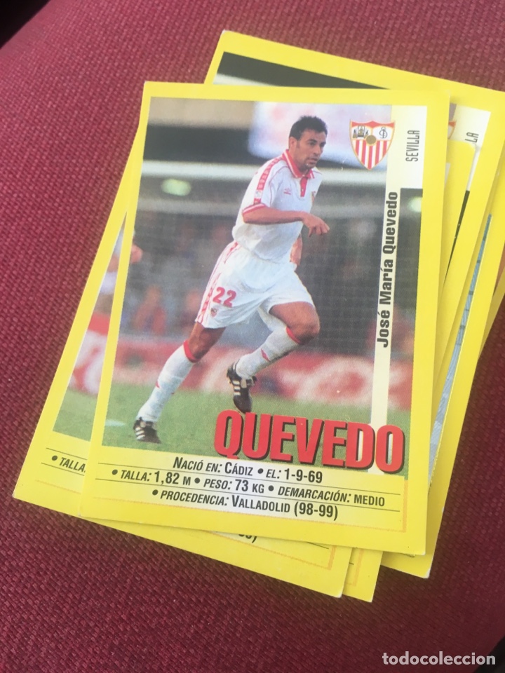 Cromos de F&uacute;tbol: P&aacute;nini sports 1999 2000 99 00 Sevllla Quevedo 372