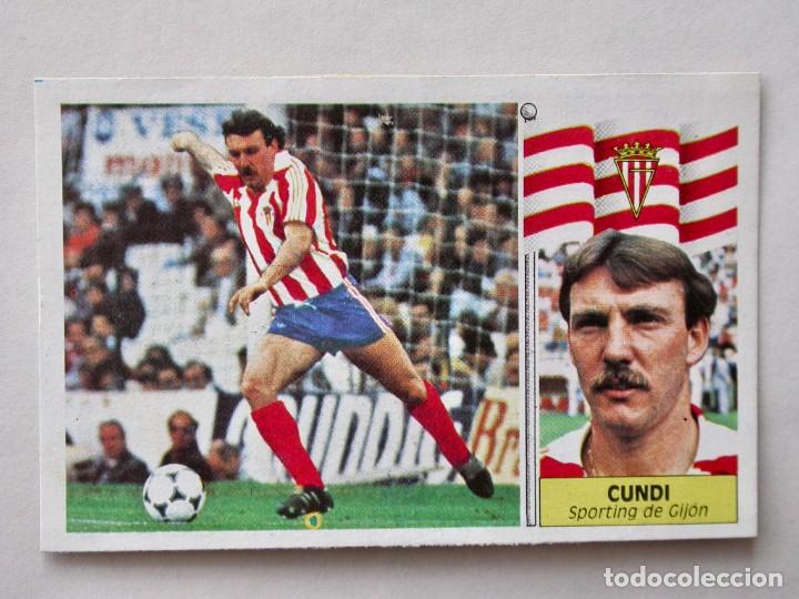 Cromos de f&uacute;tbol: CUNDI DEL SPORTING DE EDICIONES ESTE 86-87, DESPEGADO - Foto 1