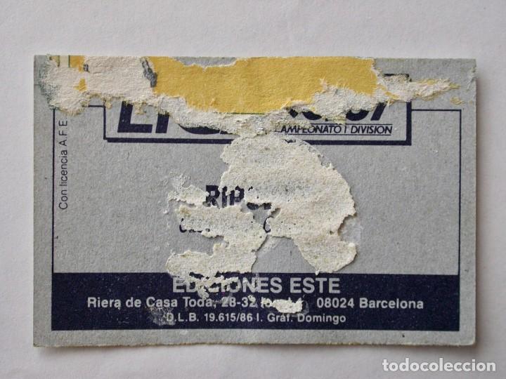 Cromos de f&uacute;tbol: R&Iacute;PODAS DEL OSASUNA DE EDICIONES ESTE 86-87, DESPEGADO - Foto 2