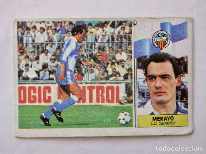 Cromos de f&uacute;tbol: MERAYO DEL SABADELL DE EDICIONES ESTE 86-87, DESPEGADO - Foto 1