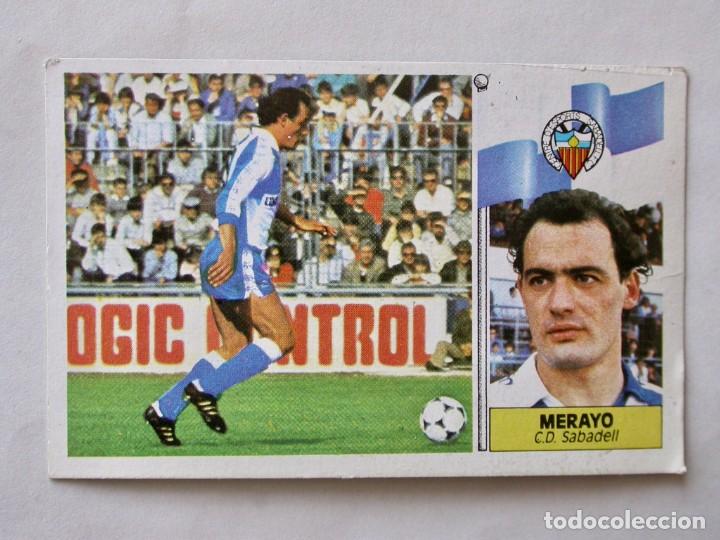 Cromos de f&uacute;tbol: MERAYO DEL SABADELL DE EDICIONES ESTE 86-87, DESPEGADO (C) - Foto 1