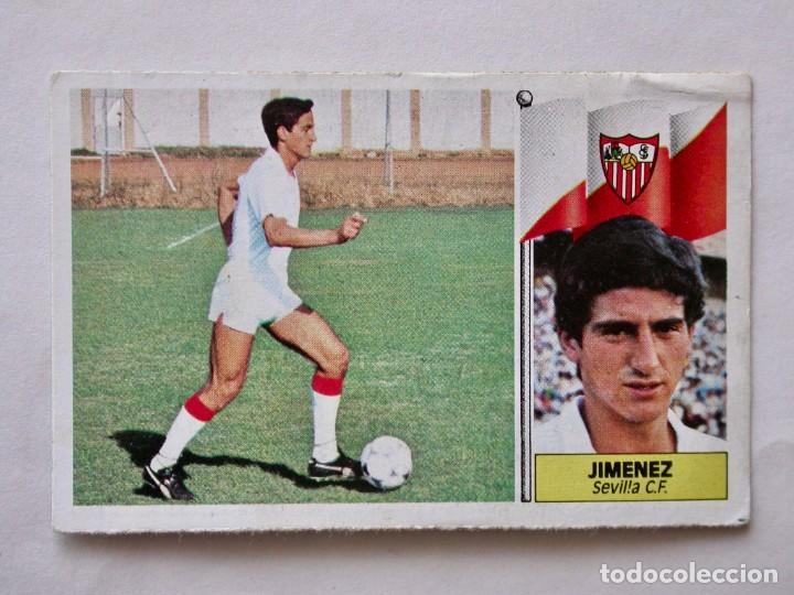 Cromos de f&uacute;tbol: JIM&Eacute;NEZ DEL SEVILLA DE EDICIONES ESTE 86-87, DESPEGADO (C) - Foto 1