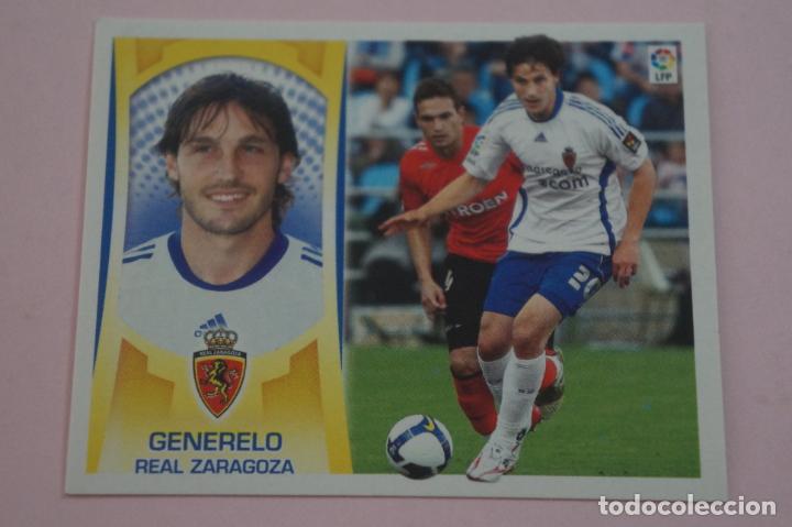 Cromos de F&uacute;tbol: CROMO DE F&Uacute;TBOL GENERELO DEL REAL ZARAGOZA BAJA SIN PEGAR LIGA ESTE 2009-2010/09-10