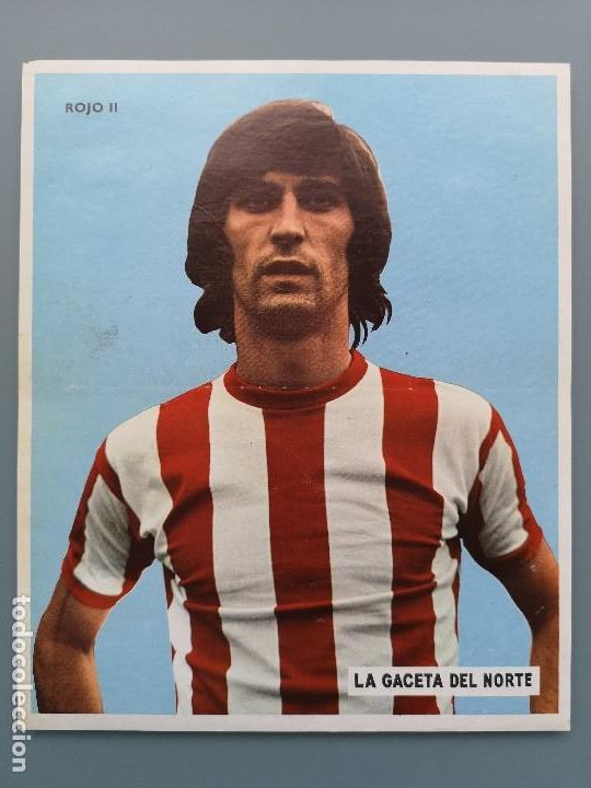 Football Stickers: CROMO FUTBOL ROJO II ATHLETIC ATLETICO BILBAO GACETA DEL NORTE LIGA 1972 1973 72 73 72/73 SAN MAMES