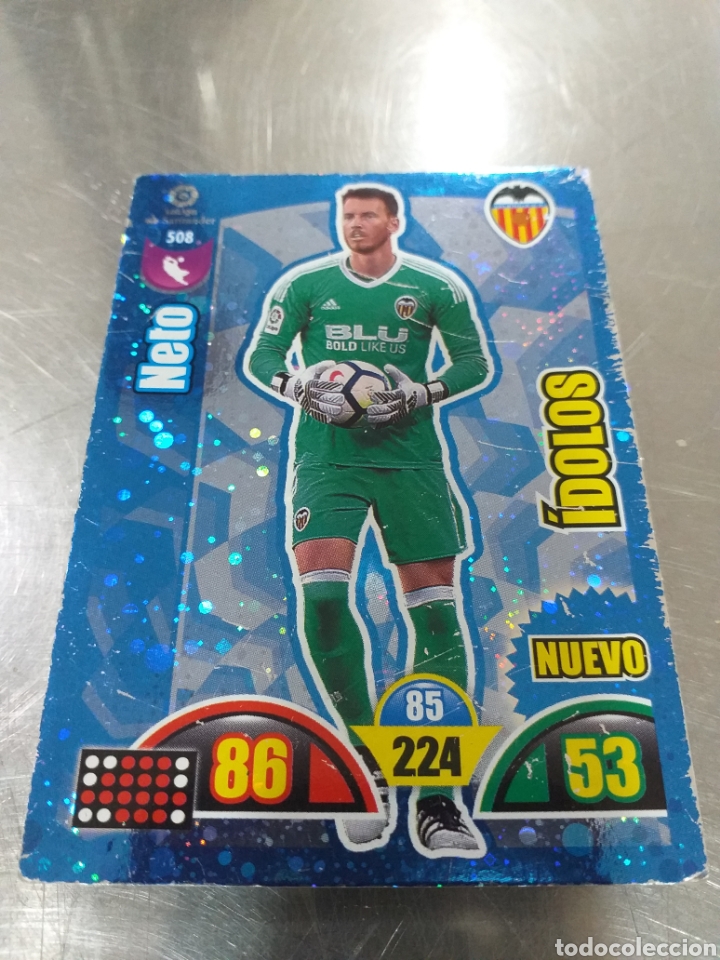 Cromos de f&uacute;tbol: 2017-2018 - Neto - Valencia - Foto 1
