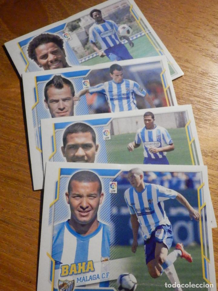 Figurine di Calcio: Lote 4 cromos futbol - Liga BBVA 2010-2011 - M&aacute;laga Club de Futbol