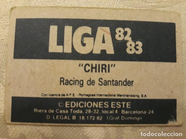 Cromos de f&uacute;tbol: CHIRI RACING NUNCA PEGADO DE EDICIONES ESTE 82-83 - Foto 2