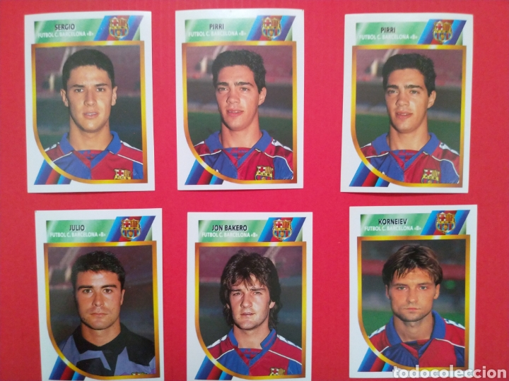 Cromos de Futebol: 6 cromos Futbol club Barcelona liga Este 94 95 segunda divisi&oacute;n