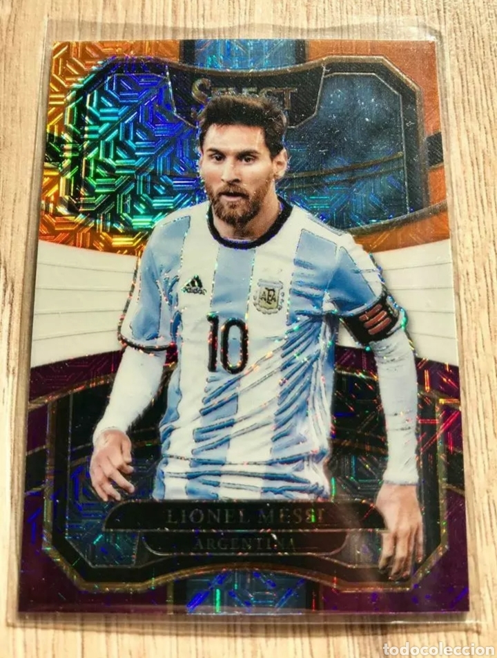 Cromos de F&uacute;tbol: Cromo Messi select prizm multi color #76 argentina 2017 - 18