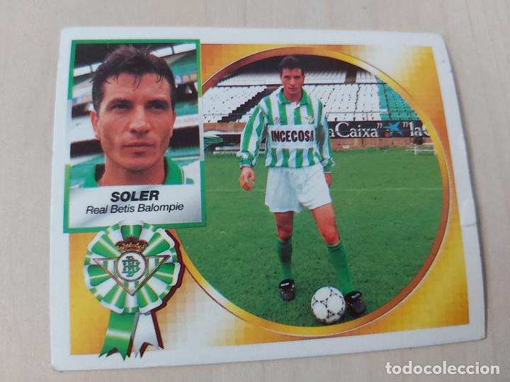 Cromos de f&uacute;tbol: SOLER - ESTE 94 95 ERROR IMPRESION TRASERA PLATEADA CROMO - Foto 2