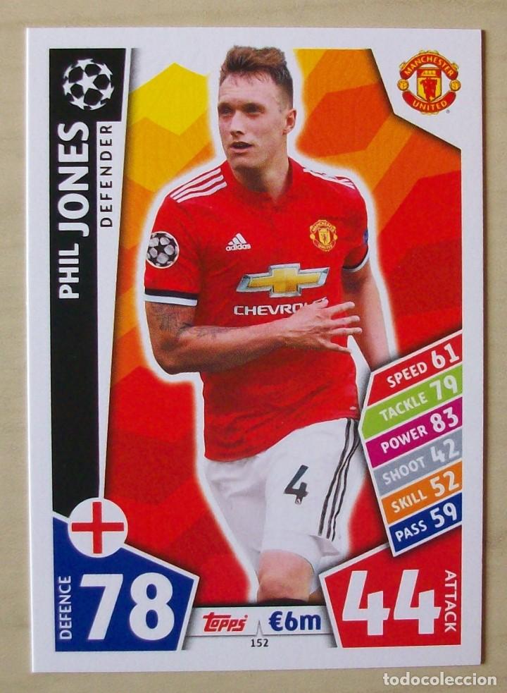 Figurine di Calcio: 152 PHIL JONES MANCHESTER UNITED CHAMPIONS LEAGUE 2017 2018 17 18