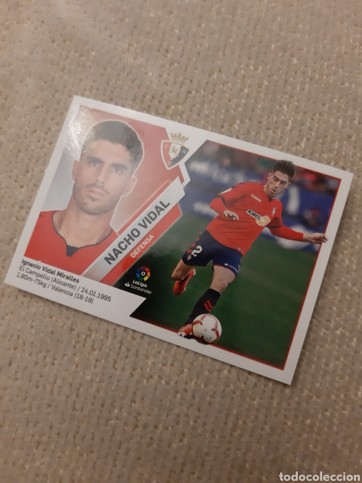 Cromos de f&uacute;tbol: EDICIONES ESTE PANINI 2018 2019 OSASUNA NACHO VIDAL - Foto 1